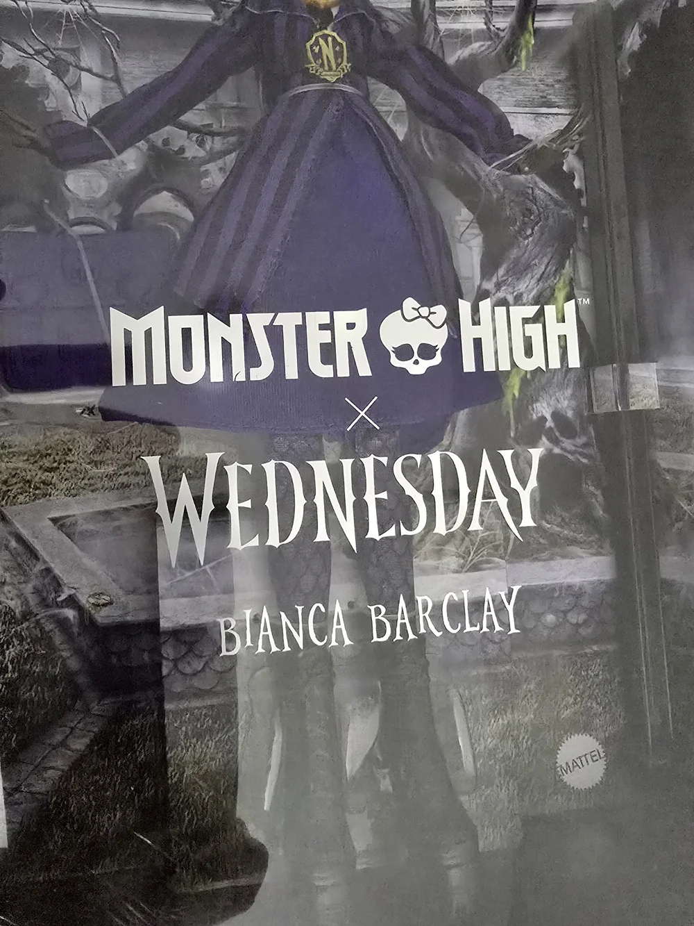 Monster High Wednesday Bianca Barclay Purple Striped Kids Costume Doll